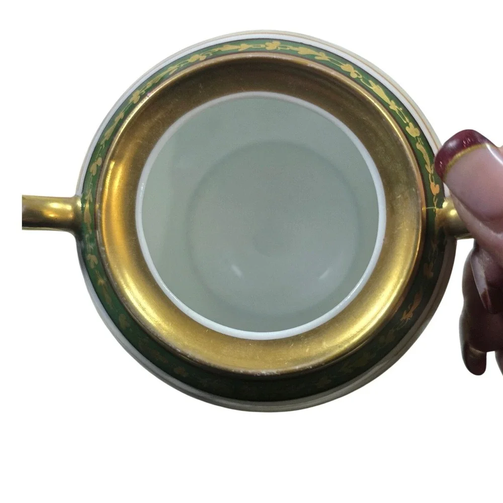 Pitkin & Brooks Studio Hand‎ Painted Daisy Sugar Creamer Footed Bowl Bavaria Set